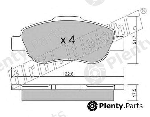  fri.tech. part 654.0 (6540) Brake Pad Set, disc brake