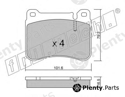 fri.tech. part 684.0 (6840) Brake Pad Set, disc brake