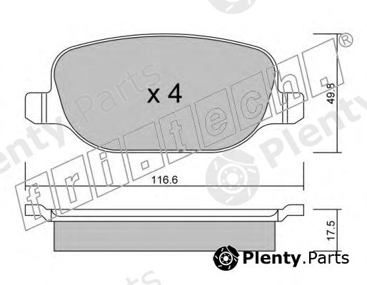  fri.tech. part 720.0 (7200) Brake Pad Set, disc brake