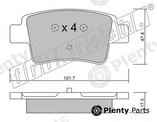  fri.tech. part 721.0 (7210) Brake Pad Set, disc brake