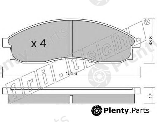  fri.tech. part 756.0 (7560) Brake Pad Set, disc brake