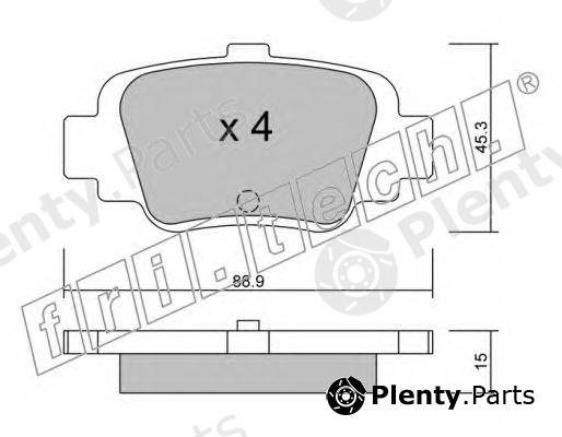  fri.tech. part 758.0 (7580) Brake Pad Set, disc brake