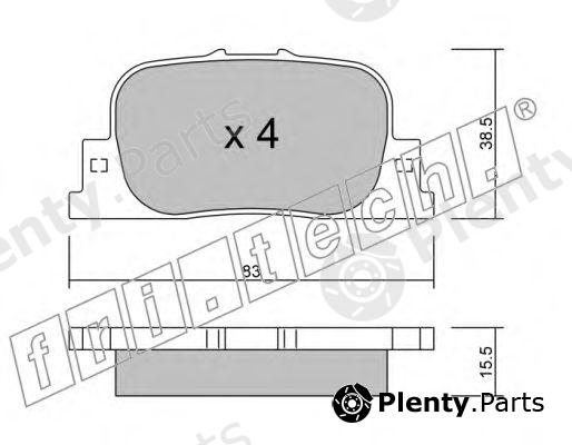  fri.tech. part 768.0 (7680) Brake Pad Set, disc brake