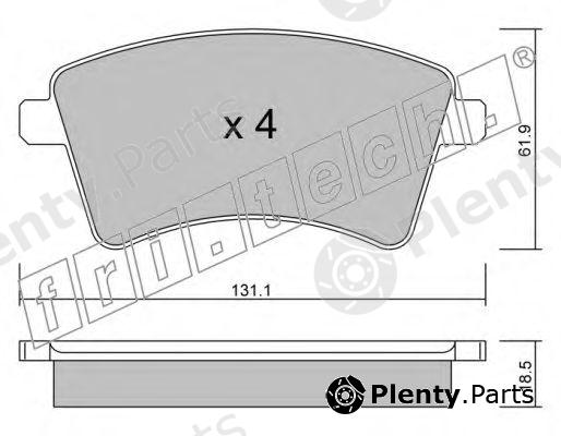  fri.tech. part 828.0 (8280) Brake Pad Set, disc brake