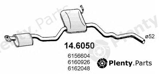  ASSO part 14.6050 (146050) Middle Silencer