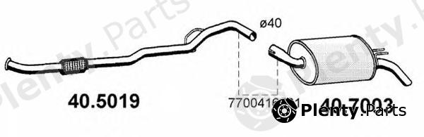  ASSO part 40.5019 (405019) Exhaust Pipe