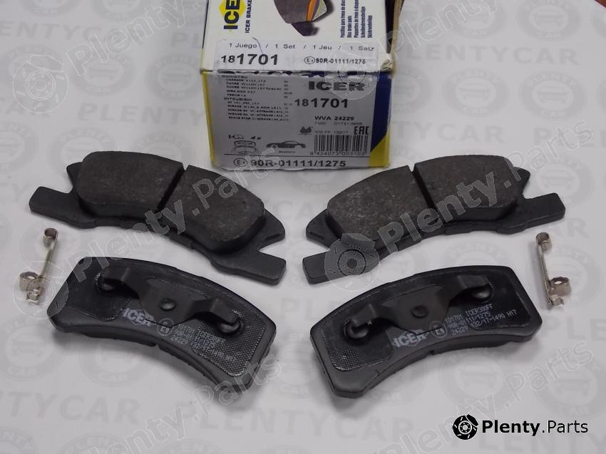  ICER part 181701 Brake Pad Set, disc brake