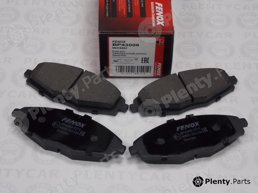  FENOX part BP43006 Brake Pad Set, disc brake