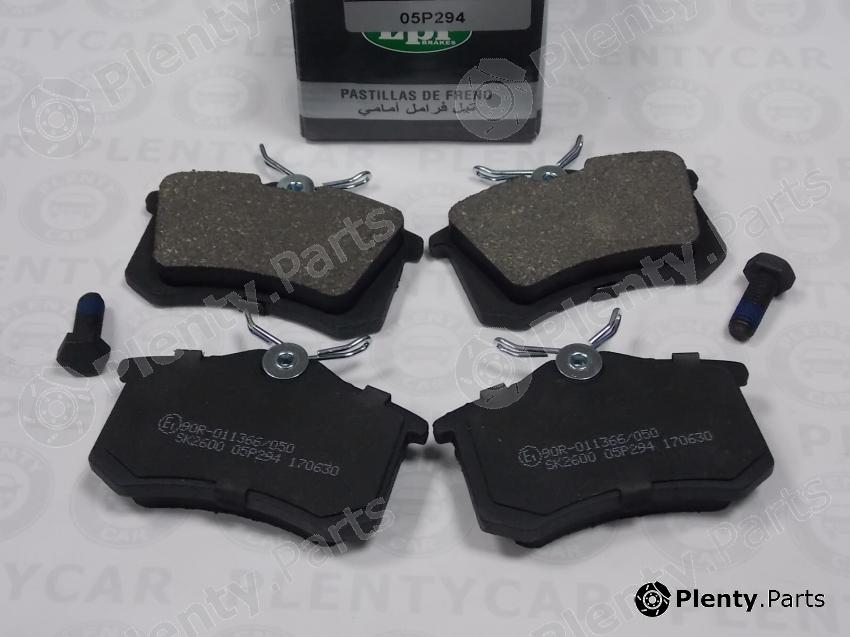  LPR part 05P294 Brake Pad Set, disc brake