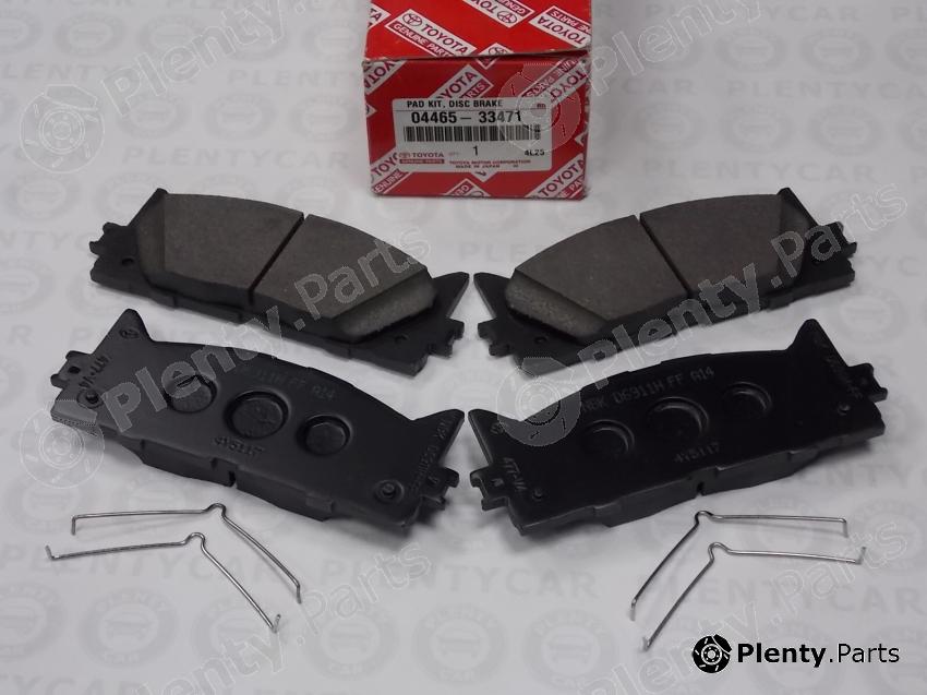 Genuine TOYOTA part 04465-33471 (0446533471) Brake Pad Set, disc brake