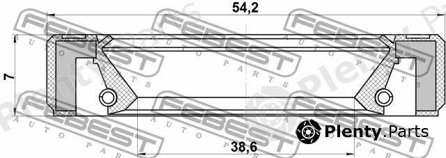  FEBEST part 95GBY-40540707L (95GBY40540707L) Replacement part