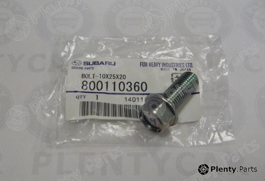 Genuine SUBARU part 80011-0360 (800110360) Replacement part