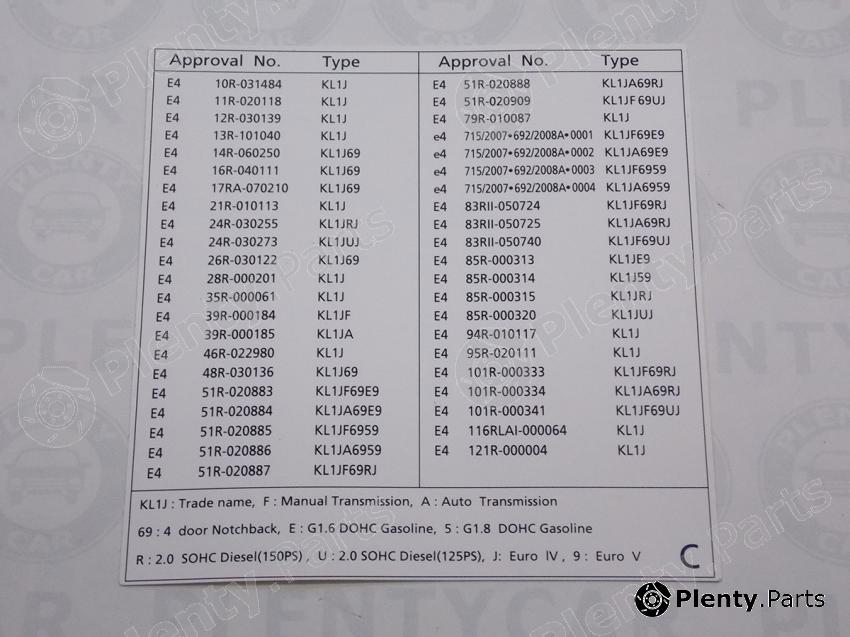 Genuine GENERAL MOTORS part 95949579 Replacement part
