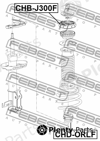  FEBEST part CHD-ORLF (CHDORLF) Replacement part