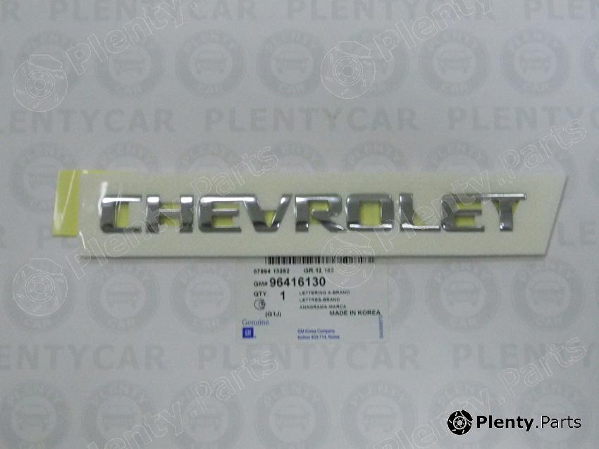 Genuine CHEVROLET / DAEWOO part 96416130 Tailgate Emblem