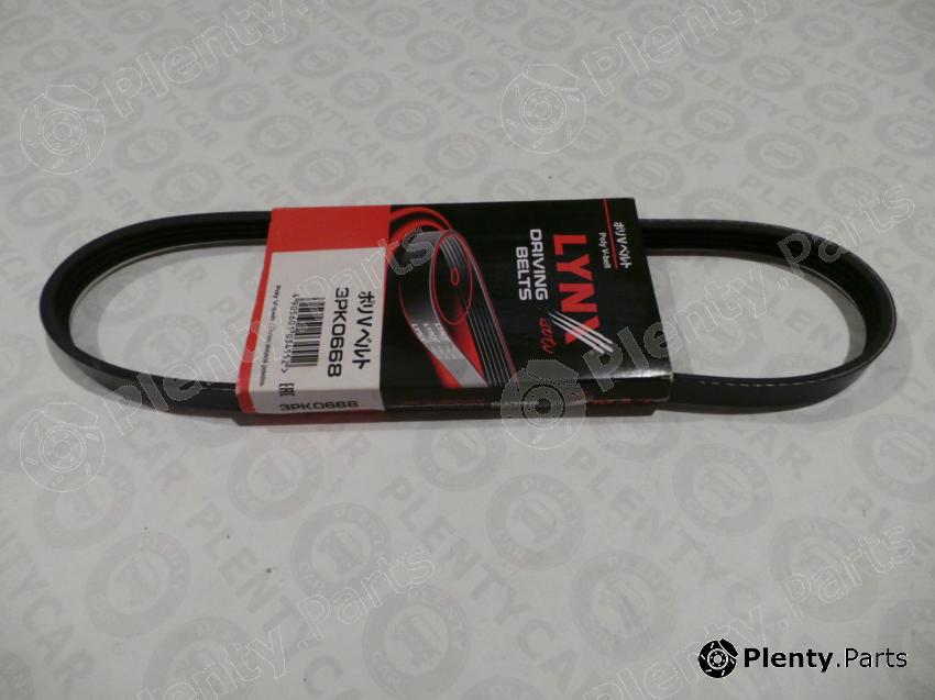  LYNXauto part 3PK0668 V-Ribbed Belts
