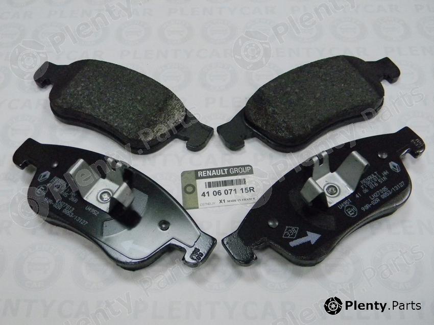Genuine RENAULT part 410607115R Brake Pad Set, disc brake