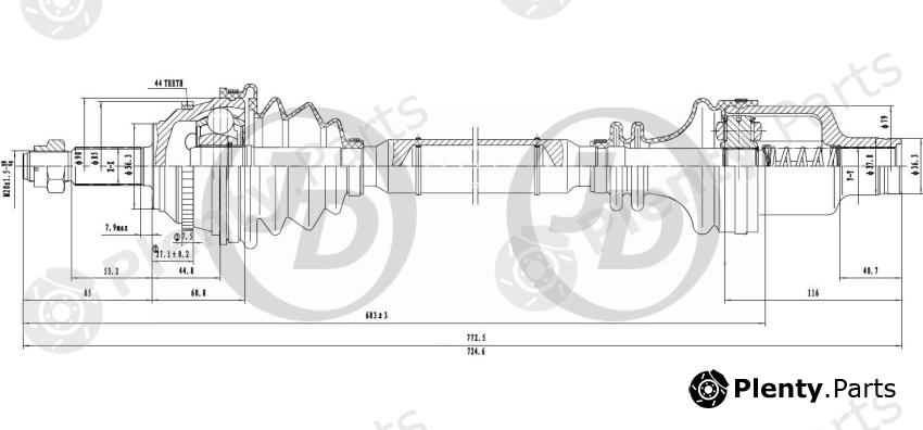  JD part JCA0135A Replacement part
