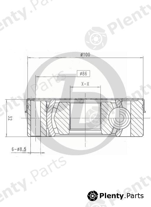  JD part JCN0102 Replacement part
