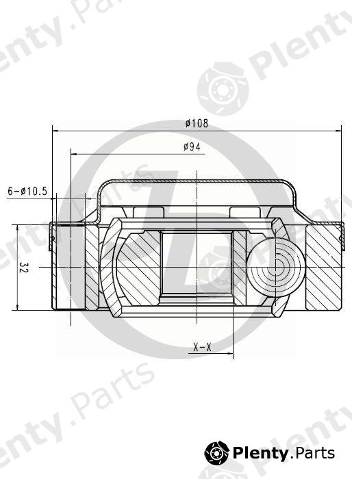  JD part JCN0109 Replacement part