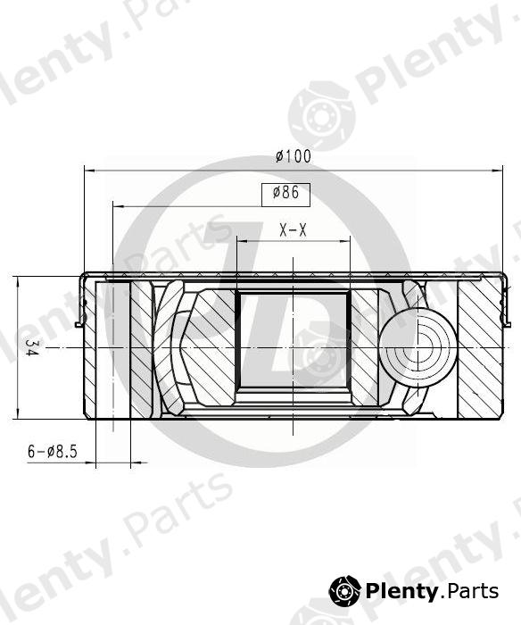  JD part JCN0133 Replacement part
