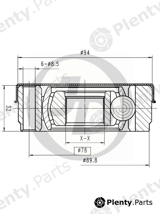  JD part JCN0134 Replacement part