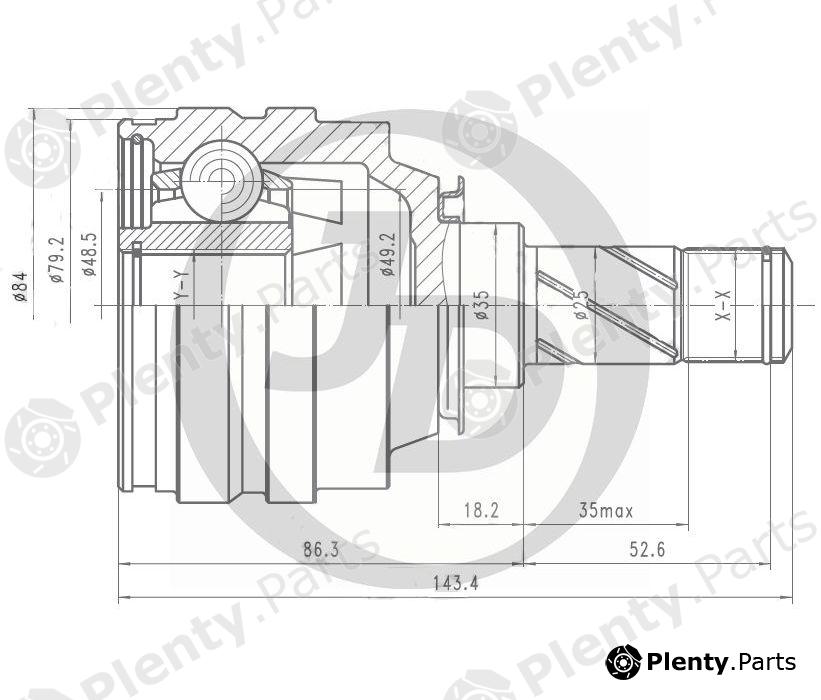  JD part JCN0154 Replacement part