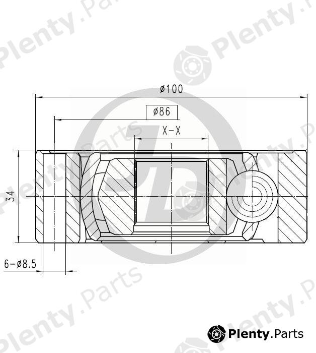  JD part JCN0160 Replacement part