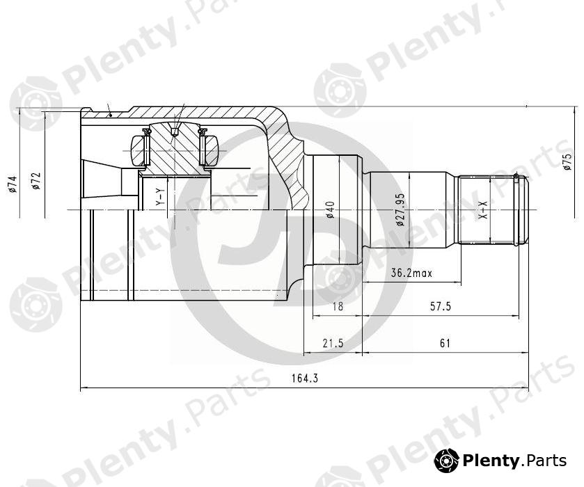  JD part JCN0170 Replacement part