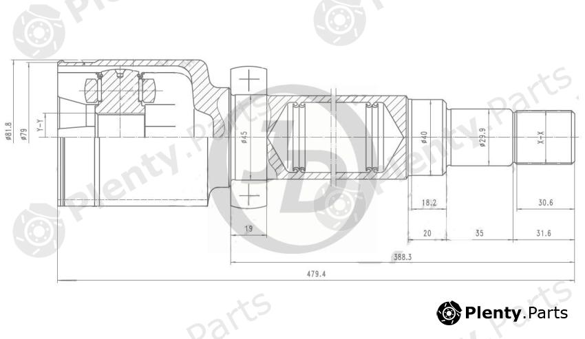  JD part JCN0174 Replacement part