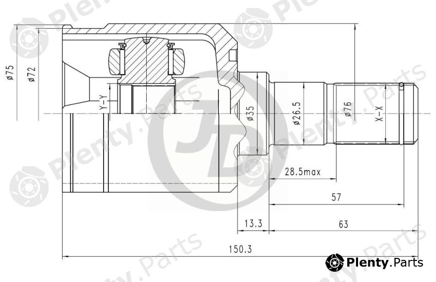  JD part JCN0181 Replacement part