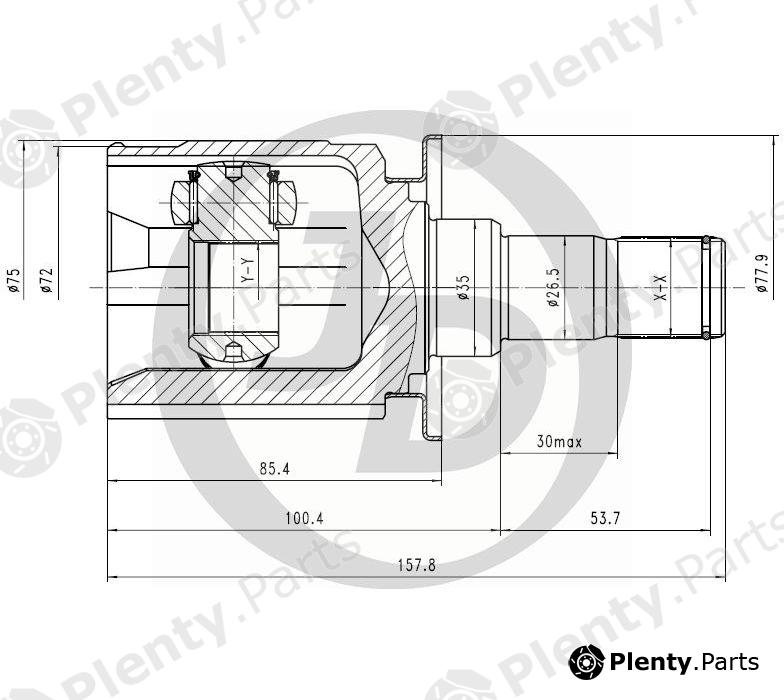  JD part JCN0186 Replacement part