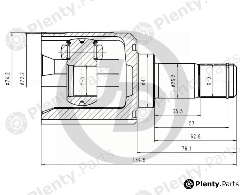 JD part JCN0187 Replacement part