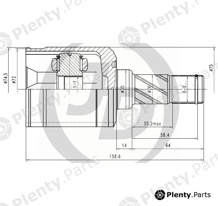  JD part JCN0189 Replacement part