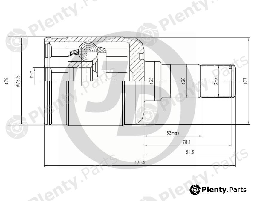  JD part JCN0190 Replacement part