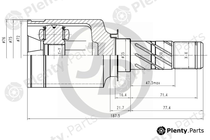  JD part JCN0202 Replacement part