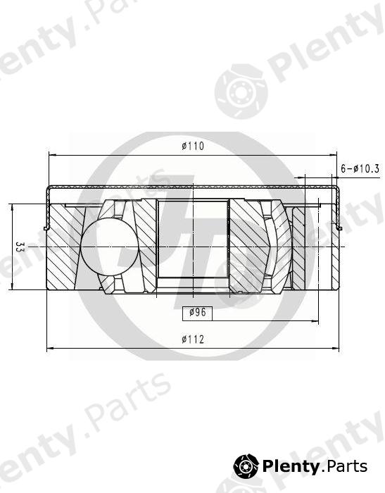  JD part JCN0206 Replacement part