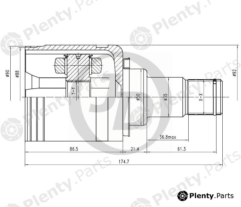  JD part JCN0208 Replacement part
