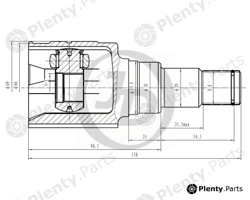  JD part JCN0210 Replacement part