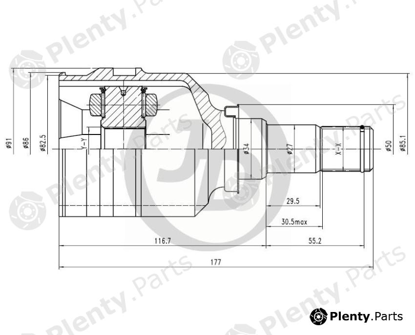  JD part JCN0211 Replacement part