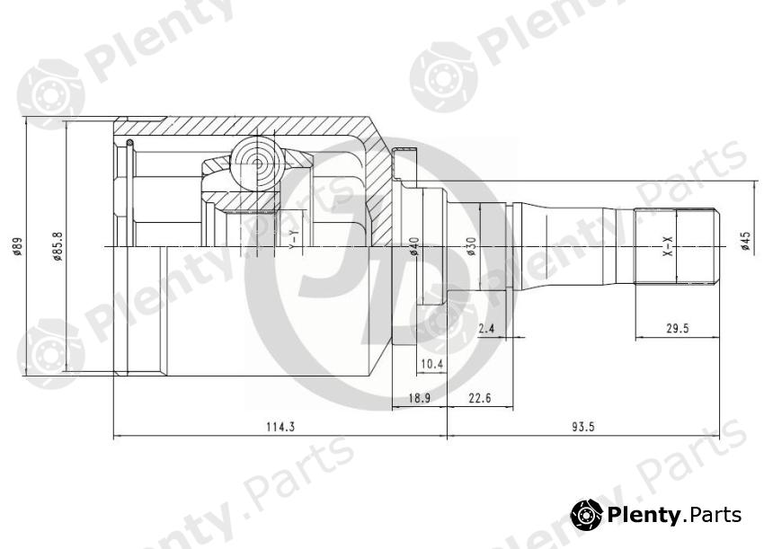  JD part JCN0249 Replacement part