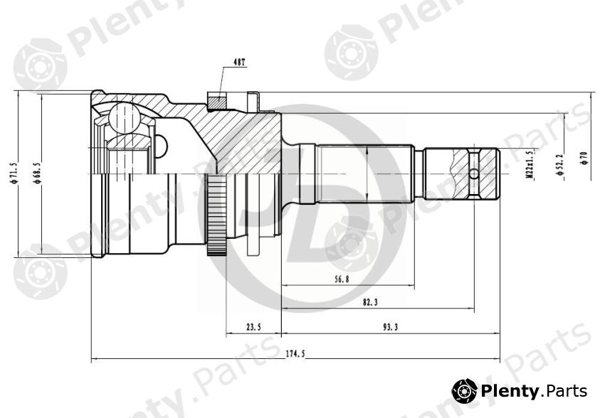  JD part JCT0001A Replacement part