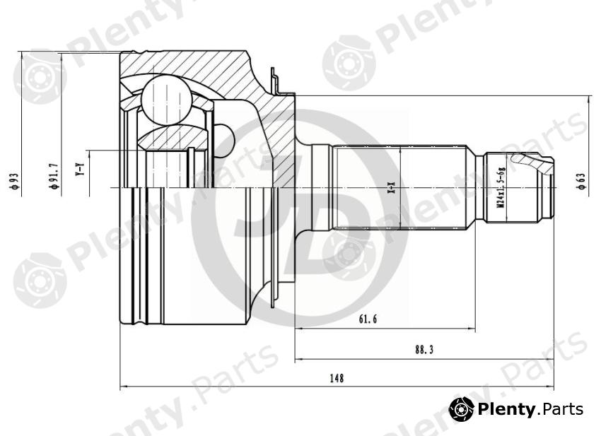  JD part JCT0012 Replacement part