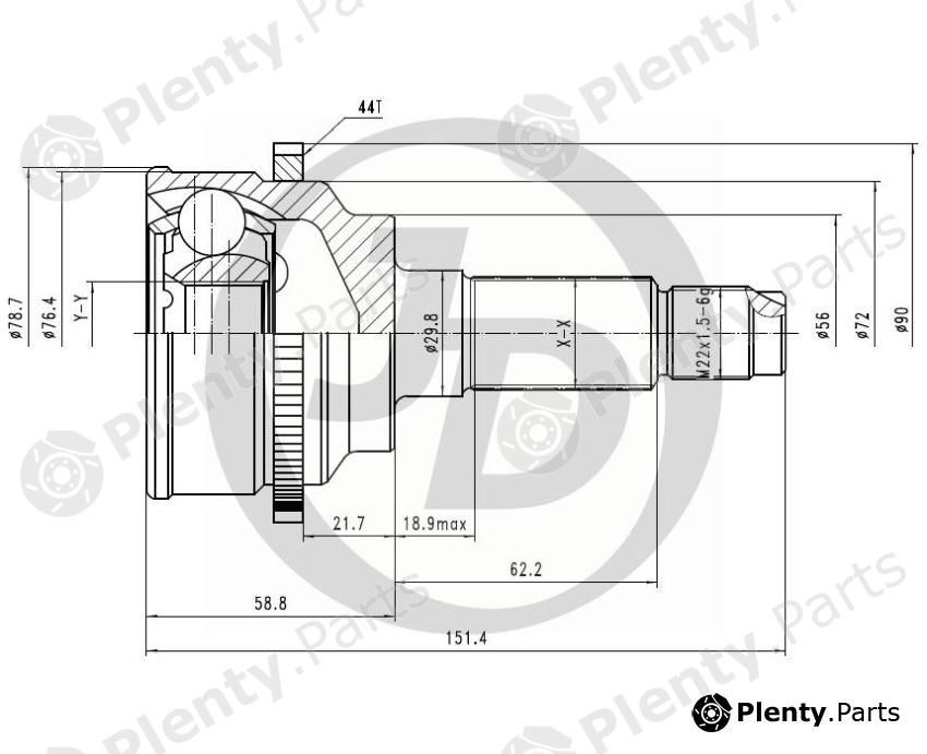  JD part JCT0019A Replacement part