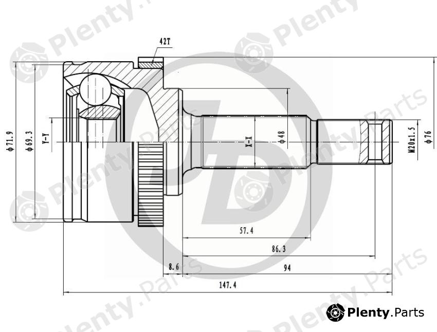  JD part JCT0031A Replacement part