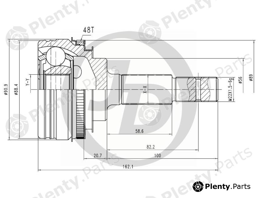  JD part JCT0043A Replacement part