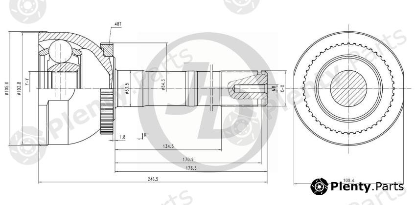  JD part JCT0053A Replacement part