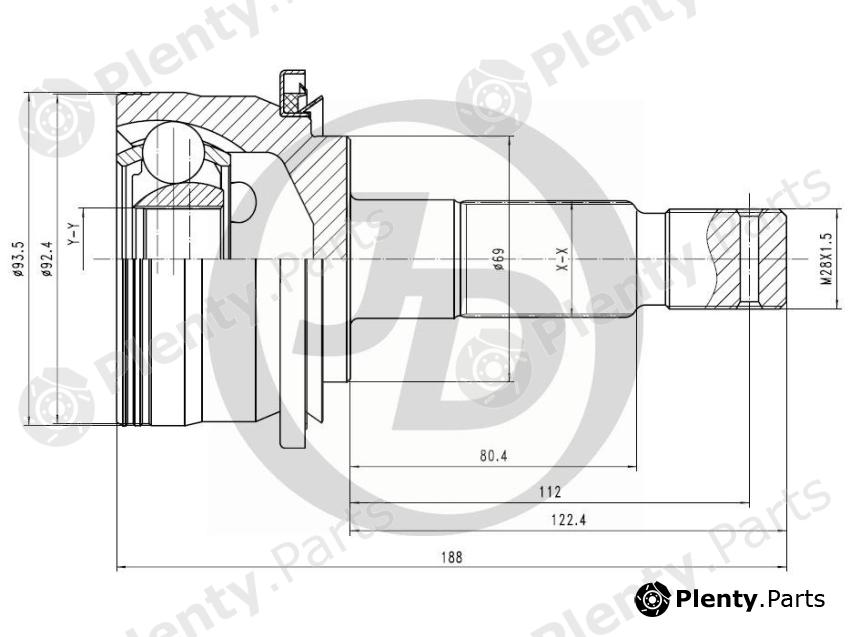  JD part JCT0057 Replacement part