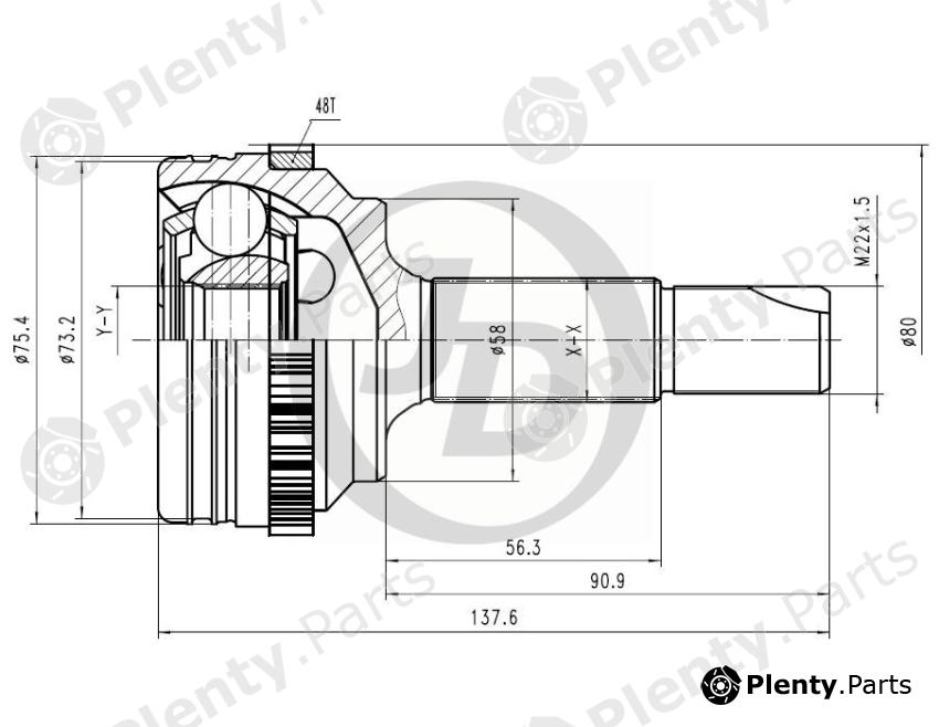  JD part JCT0058A Replacement part
