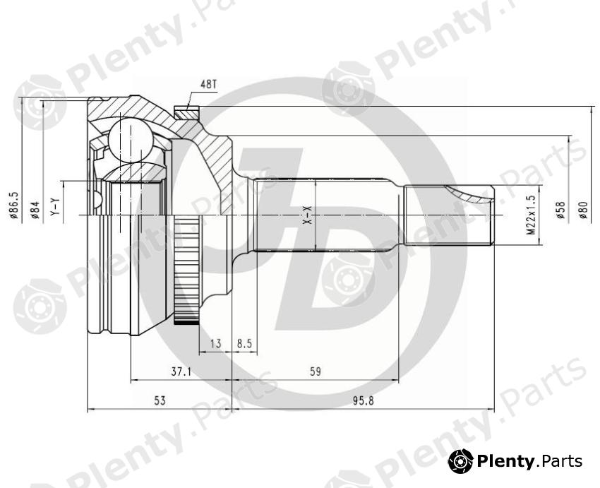  JD part JCT0061A Replacement part